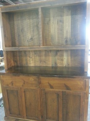 Reclaimed Barn Wood Buffet and Huch